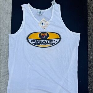 NEW WITH TAGS 2000 White Pittsburgh Pirates Tank Top